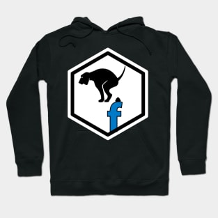 Facebook and trash !!! White and black version Hoodie